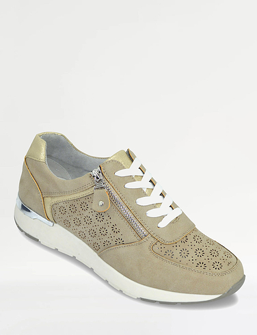 Dr Keller Side Zip Punchwork E Fit Trainer - LJ865